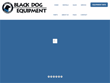 Tablet Screenshot of blackdogequipment.com
